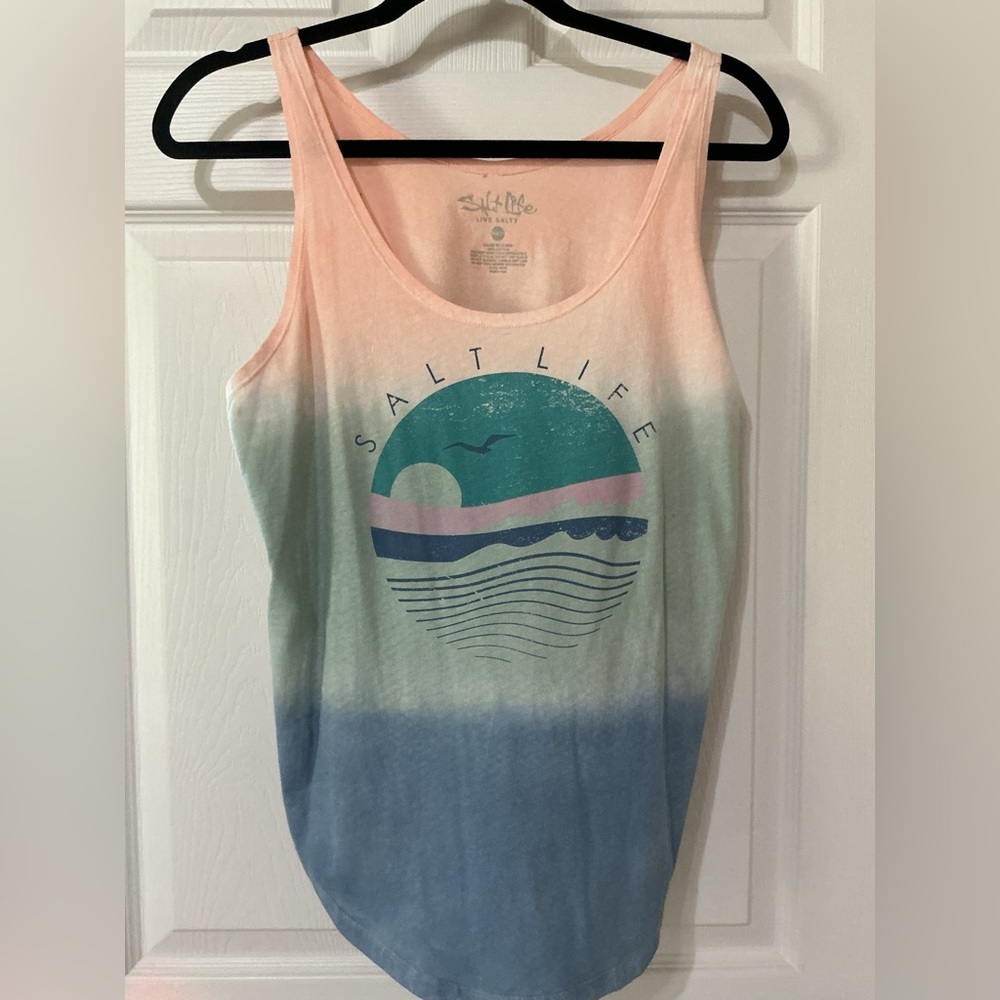 Salt Life Pastel Gradient Tank Top